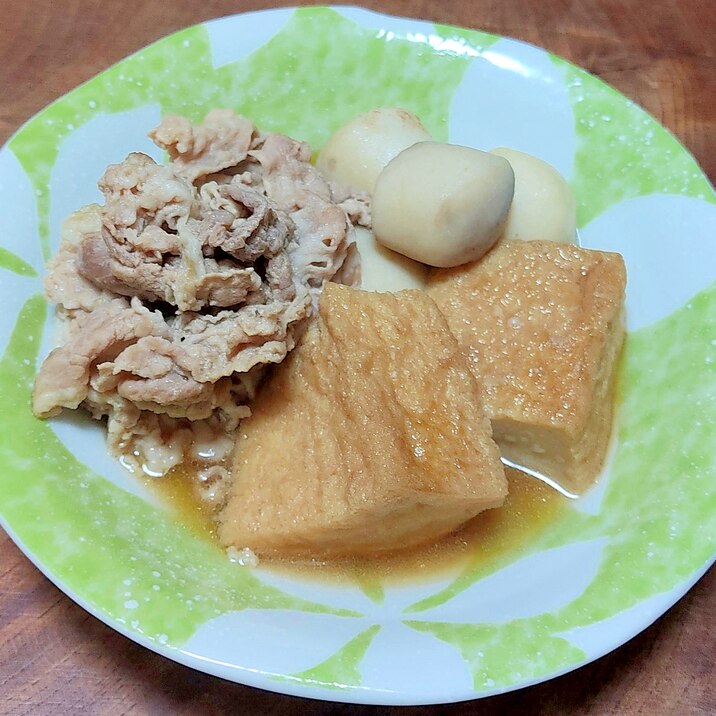 豚肉と厚揚げの煮物